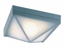  43303 GRY - 1 LT FLUSHMOUNT-FROSTED GLASS
